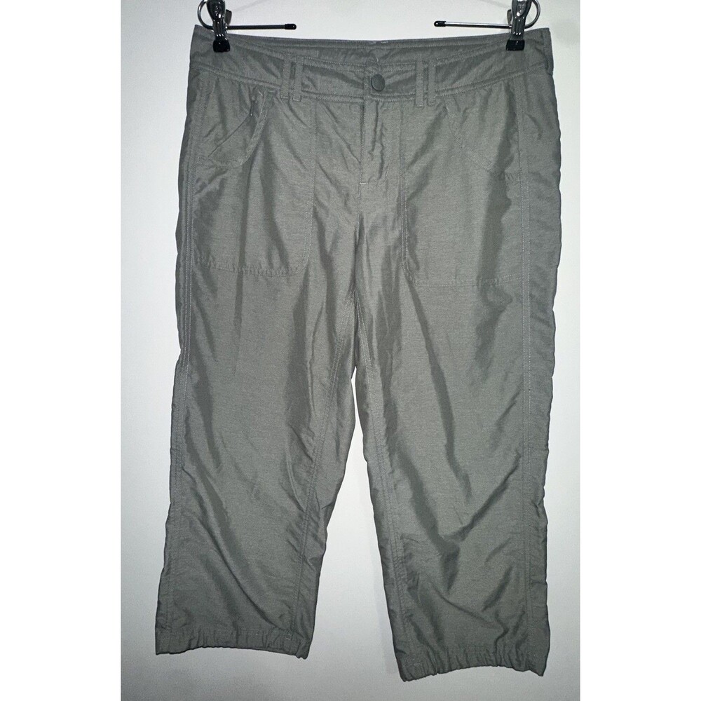 The North Face Women’s Hiking Capris Pants Size 8 Nylon Gray Gorpcore Outdoor
